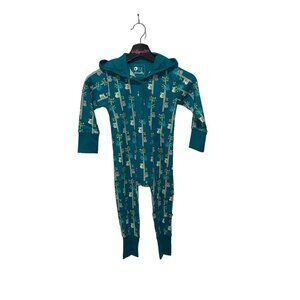 NWT Piccalilly Hooded Playsuit Koala Blue Size 2-3 Years